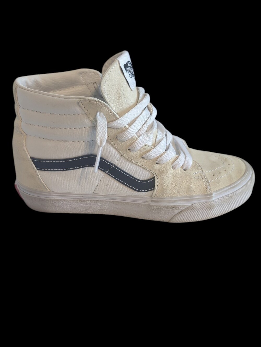 Vans Womens Sk8-Hi Classic Sport Suede/Canvas Sneaker Dress Blues/True White 6.0